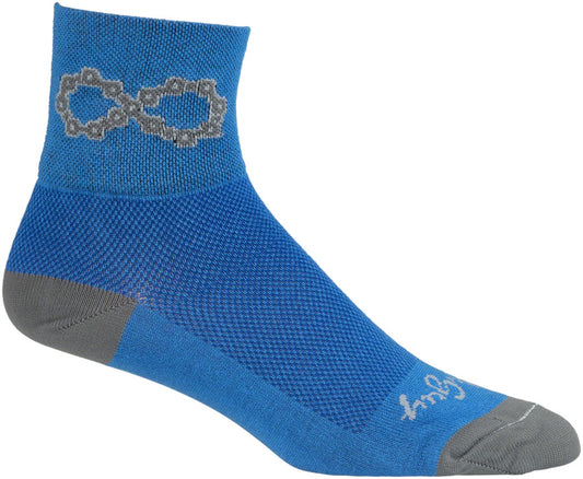SockGuy Classic Infinite Socks - 3 inch, Blue, Small/Medium
