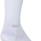 SockGuy SGX White Socks - 6 inch, White, Small/Medium