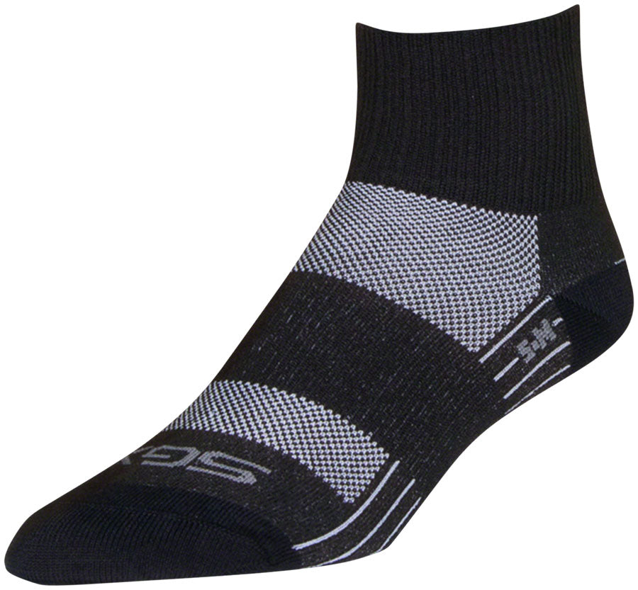 SockGuy SGX Pepper Socks - 2.5 inch, Black, Large/X-Large