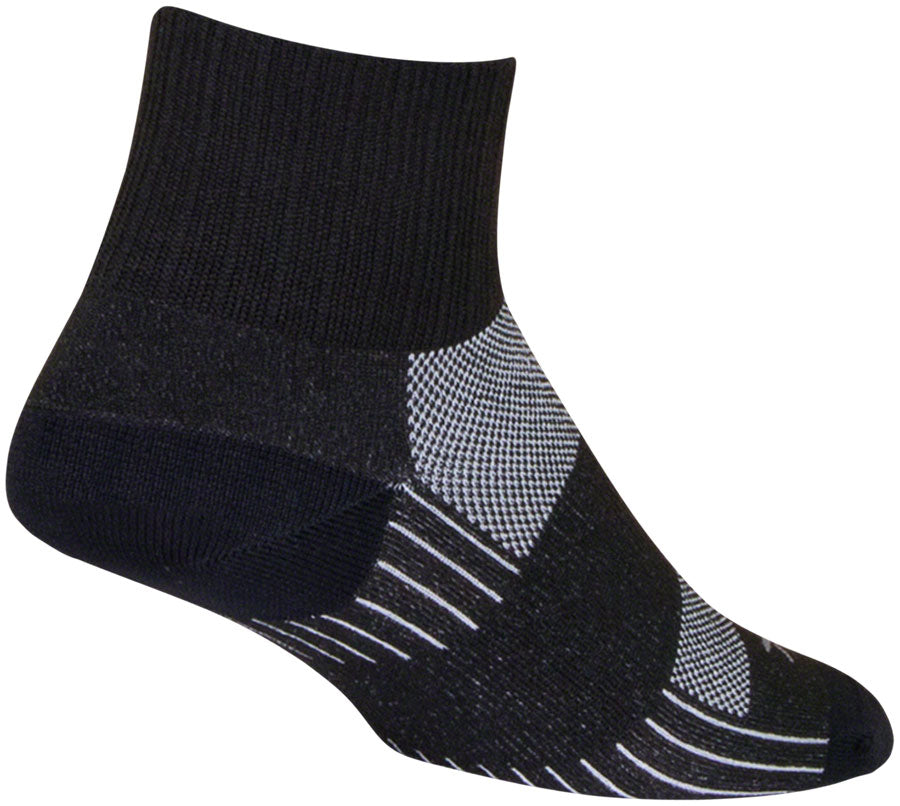 SockGuy SGX Pepper Socks - 2.5 inch, Black, Large/X-Large