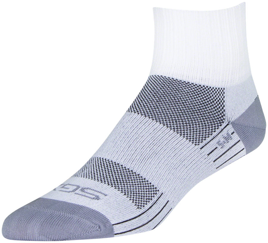 SockGuy SGX Salt Socks - 2.5 inch, White/Gray, Large/X-Large