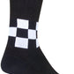 SockGuy SGX Speedway Socks - 6 inch, Black/White, Small/Medium