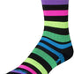 SockGuy SGX Night Bright Socks - 6 inch, Black/Multi-Color, Small/Medium