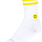 SockGuy SGX Smiley Socks - 6 inch, White/Yellow, Large/X-Large