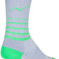 SockGuy SGX Peaks Socks - 6 inch, Gray/Green, Small/Medium