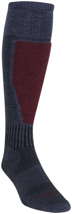 SockGuy Mountain Flyweight Wool Socks - 12 inch, Denim, Small/Medium