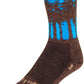 SockGuy Treeline Wool Socks - 6 inch, Brown/Blue, Small/Medium
