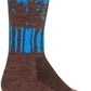 SockGuy Treeline Wool Socks - 6 inch, Brown/Blue, Large/X-Large