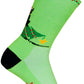 SockGuy Merry Catmas Crew Socks - 6 inch, Green/Black, Small/Medium