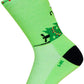 SockGuy Merry Catmas Crew Socks - 6 inch, Green/Black, Large/X-Large