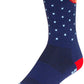 SockGuy Ray Crew Socks - 6 inch, Blue/Orange/Red, Large/X-Large