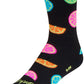 SockGuy Citrus Crew Socks - 6 inch, Black/Multi, Small/Medium