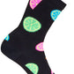SockGuy Citrus Crew Socks - 6 inch, Black/Multi, Small/Medium