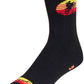 SockGuy Moto Crew Socks - 6 inch, Black/Multi, Small/Medium