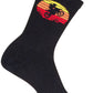 SockGuy Moto Crew Socks - 6 inch, Black/Multi, Small/Medium