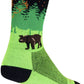 SockGuy Off the Grid Crew Socks - 6 inch, Green/Black/Brown, Large/X-Large