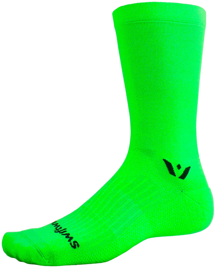 Swiftwick Aspire Seven Socks - 7 inch, Lime Green, Medium
