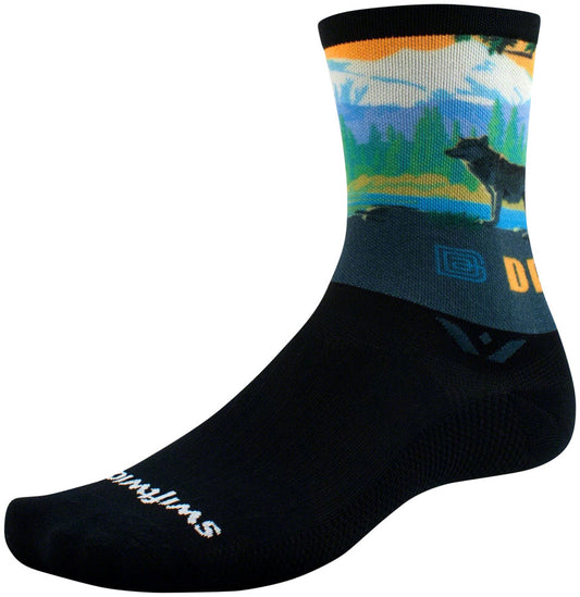 Swiftwick Vision Six Impression National Park Socks - 6 inch, Denali, Medium