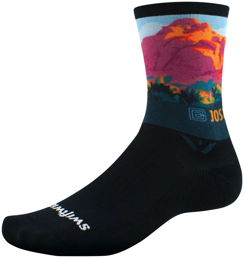 Swiftwick Vision Six Impression National Park Socks - 6 inch, Joshua Tree, Small