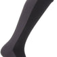 SealSkinz Waterproof Cold Weather Knee Length Socks - 10 inch, Black/Gray, X-Large