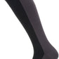 SealSkinz Waterproof Cold Weather Knee Length Socks - 10 inch, Black/Gray, X-Large