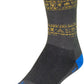 SockGuy Ancient Crew Socks - 6 inch, Gray/Yellow/Blue, Large/X-Large