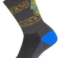 SockGuy Ancient Crew Socks - 6 inch, Gray/Yellow/Blue, Large/X-Large