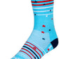 SockGuy Sparkler Crew Socks - 6 inch, Red/White/Blue, Small/Medium