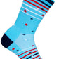 SockGuy Sparkler Crew Socks - 6 inch, Red/White/Blue, Small/Medium