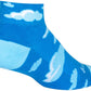SockGuy Cloudy Classic Low Socks - 2 inch, Blue, Women's, Small/Medium