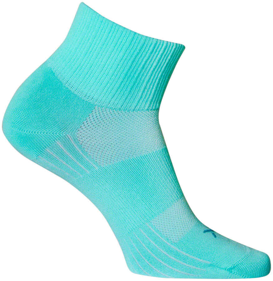 SockGuy Aqua Sugar SGX Socks - 2.5 inch, Aqua, Small/Medium