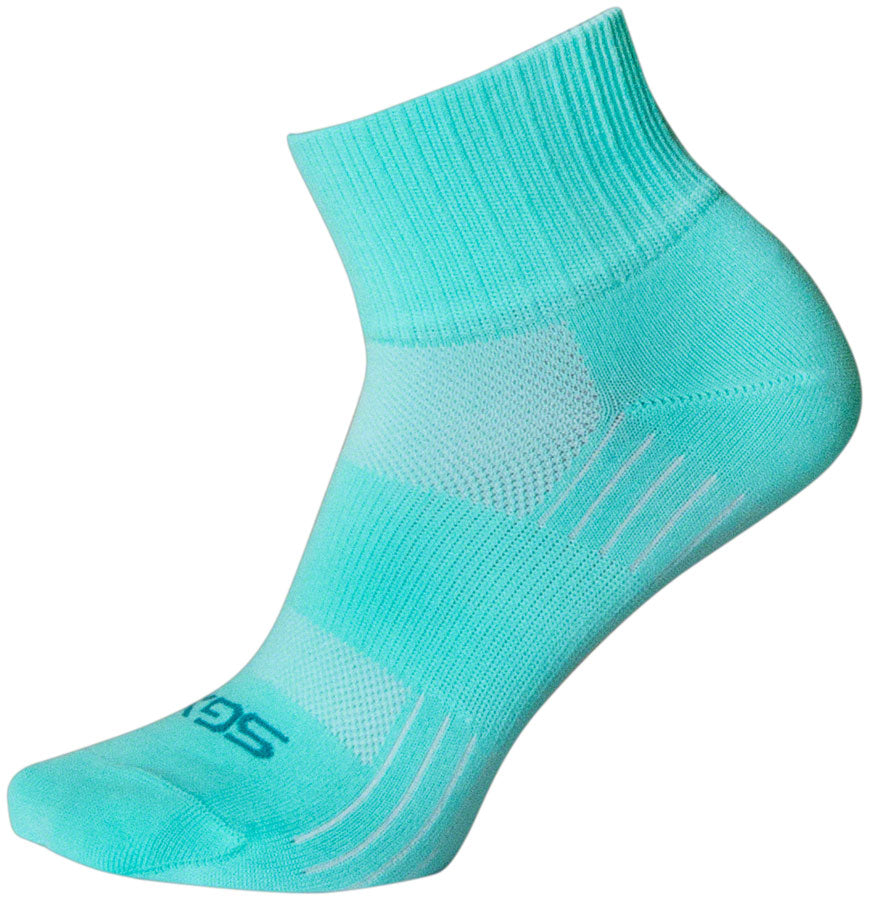 SockGuy Aqua Sugar SGX Socks - 2.5 inch, Aqua, Small/Medium