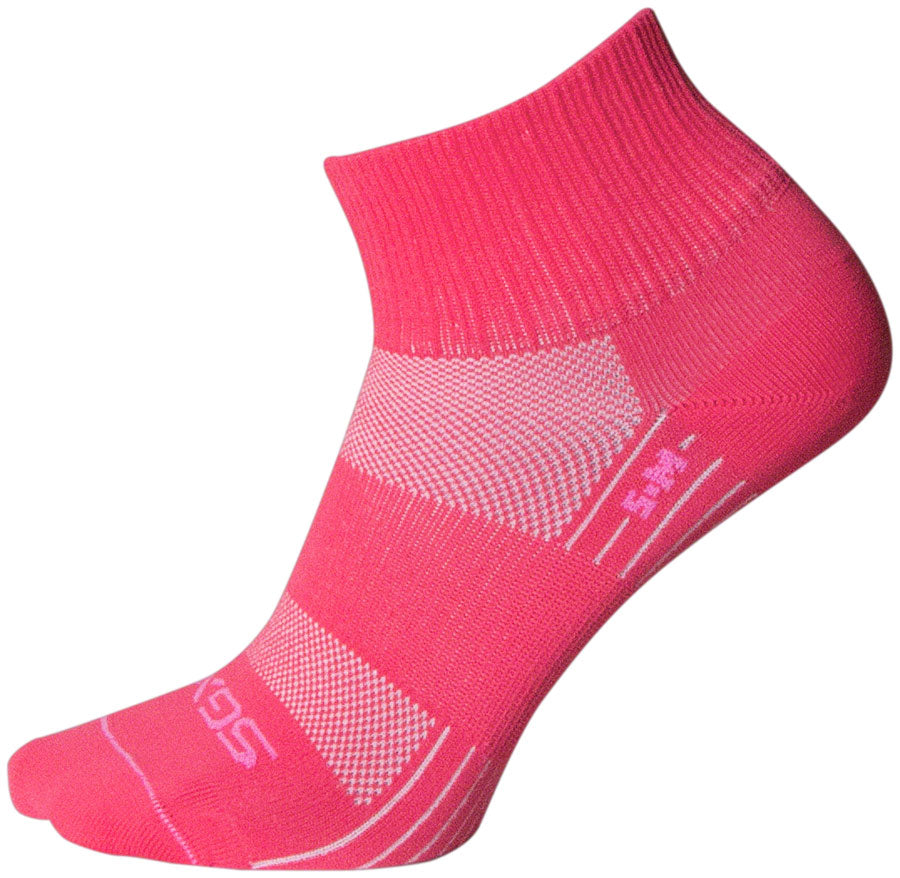 SockGuy Pink Sugar SGX Socks - 2.5 inch, Pink, Small/Medium