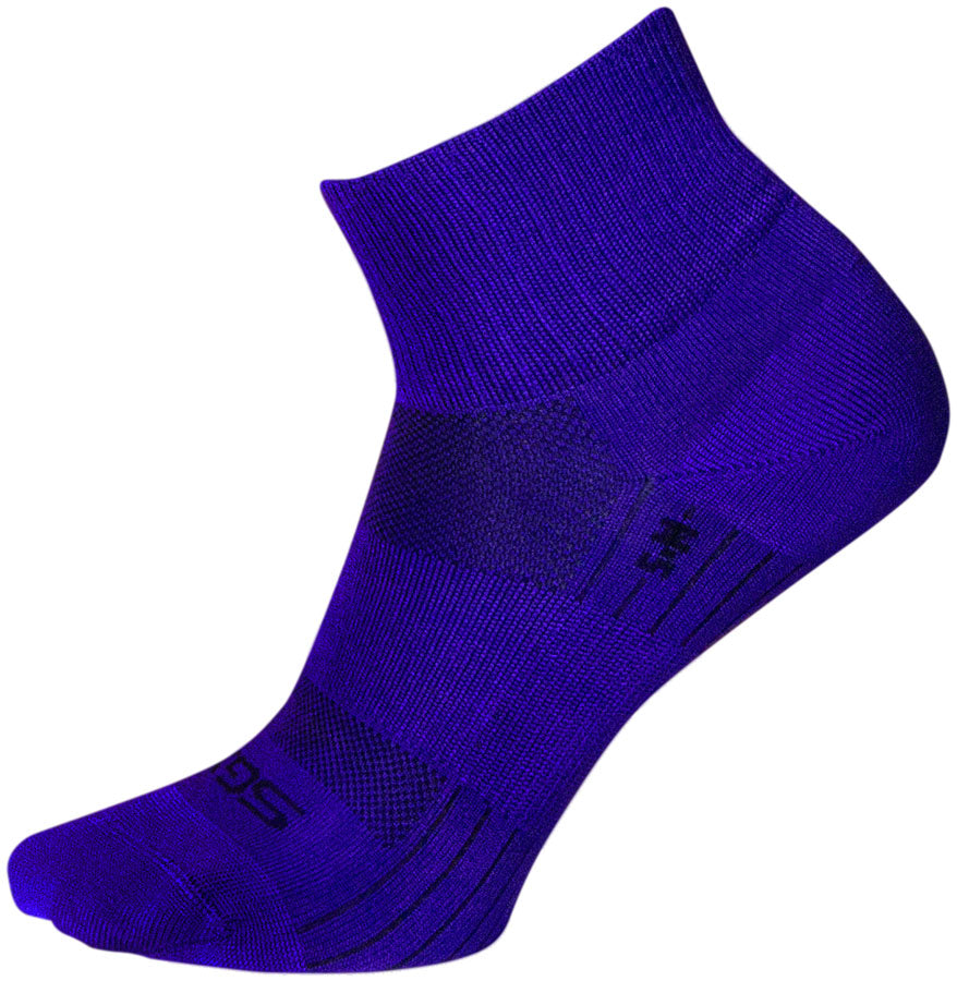 SockGuy Purple Sugar SGX Socks - 2.5 inch, Purple, Small/Medium
