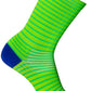 SockGuy Apple Stripes SGX Socks - 6 inch, Green, Large/X-Large