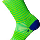 SockGuy Apple Stripes SGX Socks - 6 inch, Green, Small/Medium