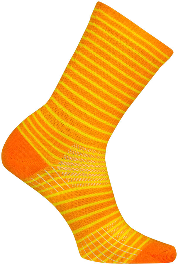 SockGuy Gold Stripes SGX Socks - 6 inch, Gold, Small/Medium