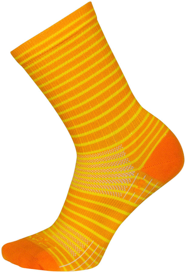 SockGuy Gold Stripes SGX Socks - 6 inch, Gold, Small/Medium