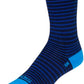 SockGuy Navy Stripes SGX Socks - 6 inch, Navy, Large/X-Large