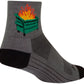 SockGuy 2020 Classic Socks - 3 inch, Gray/Black, Large/X-Large
