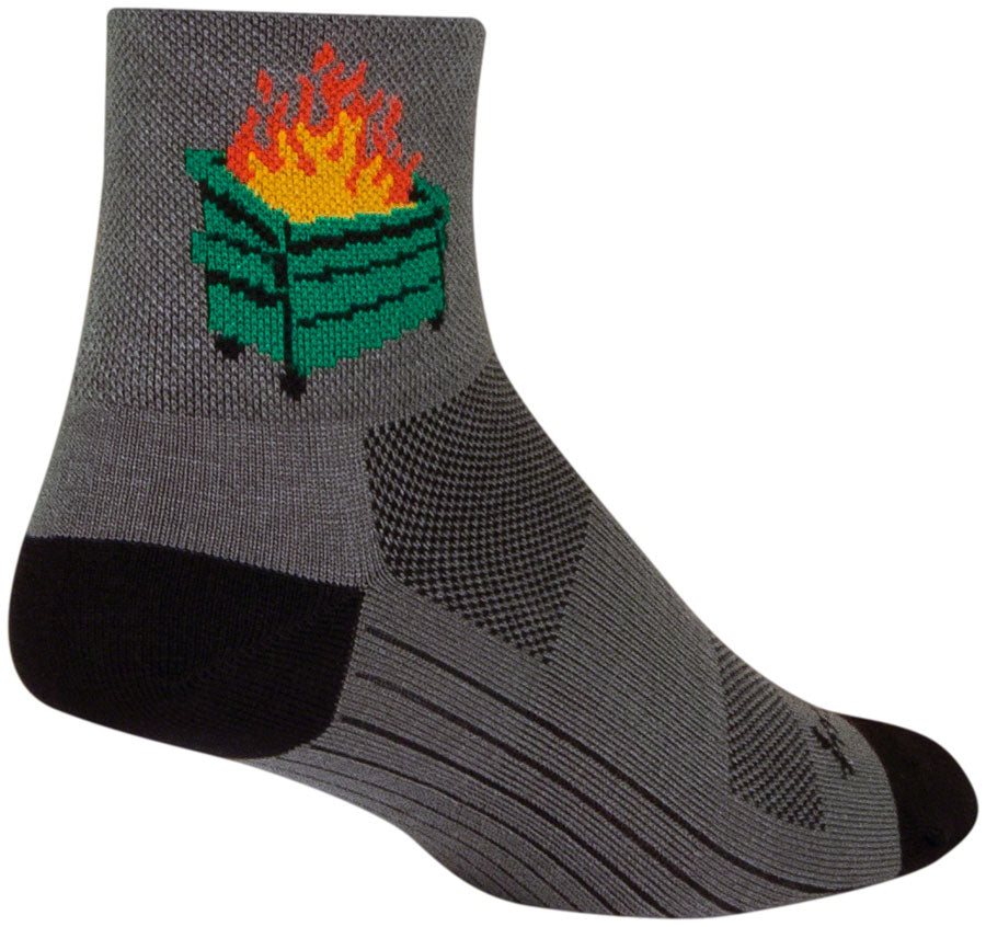 SockGuy 2020 Classic Socks - 3 inch, Gray/Black, Large/X-Large