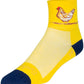 SockGuy Cluck Classic Socks - 3 inch, Yellow/Blue, Large/X-Large