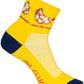 SockGuy Cluck Classic Socks - 3 inch, Yellow/Blue, Large/X-Large
