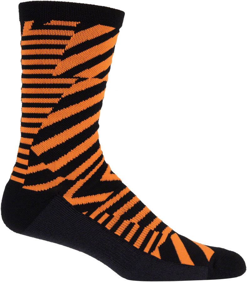 45NRTH Dazzle Midweight Wool Sock - Orange, Large