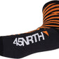 45NRTH Dazzle Midweight Wool Sock - Orange, Large