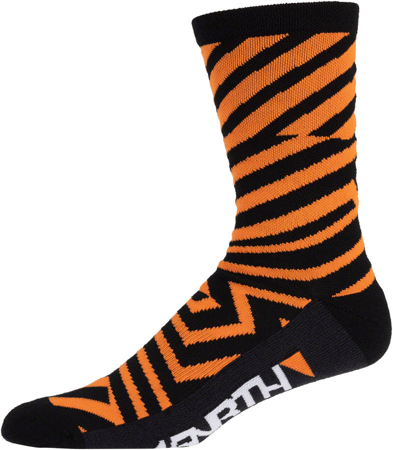 45NRTH Dazzle Midweight Wool Sock - Orange, Medium