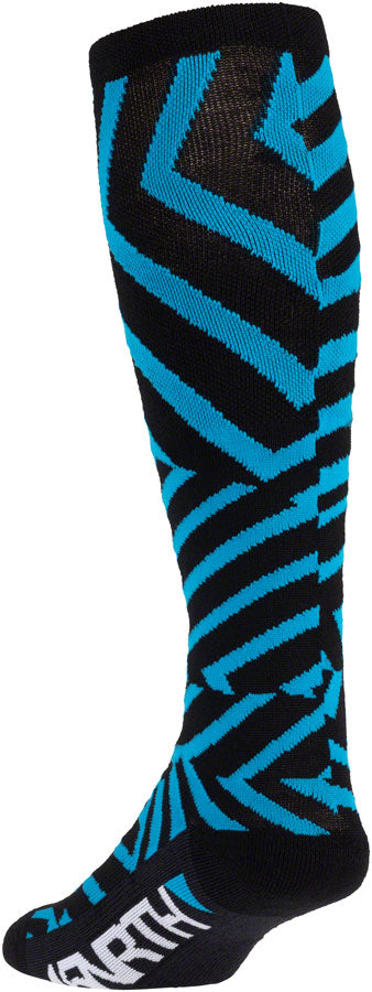 45NRTH Dazzle Midweight Knee Wool Sock, Blue, Large