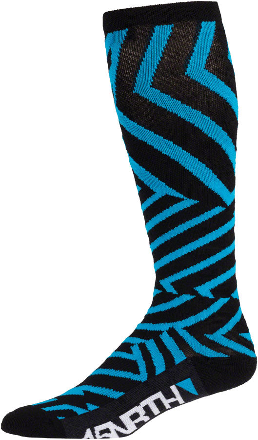 45NRTH Dazzle Midweight Knee Wool Sock - Blue, Small