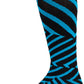 45NRTH Dazzle Midweight Knee Wool Sock, Blue, Large