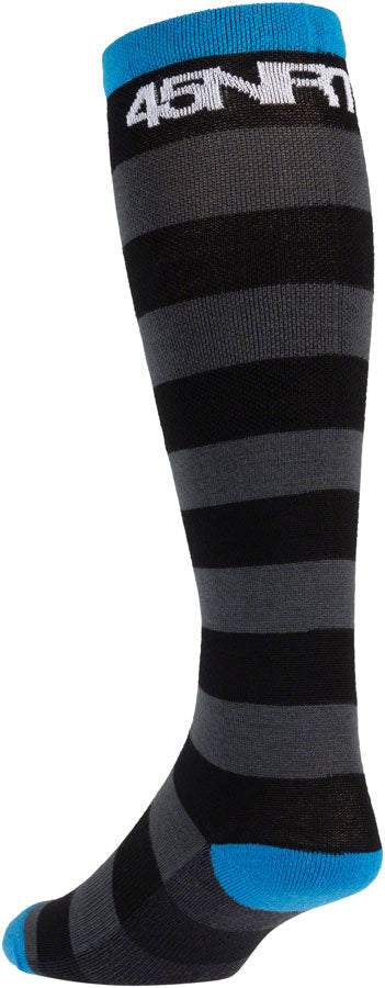 45NRTH Stripe Midweight Knee Wool Sock - Black, Small